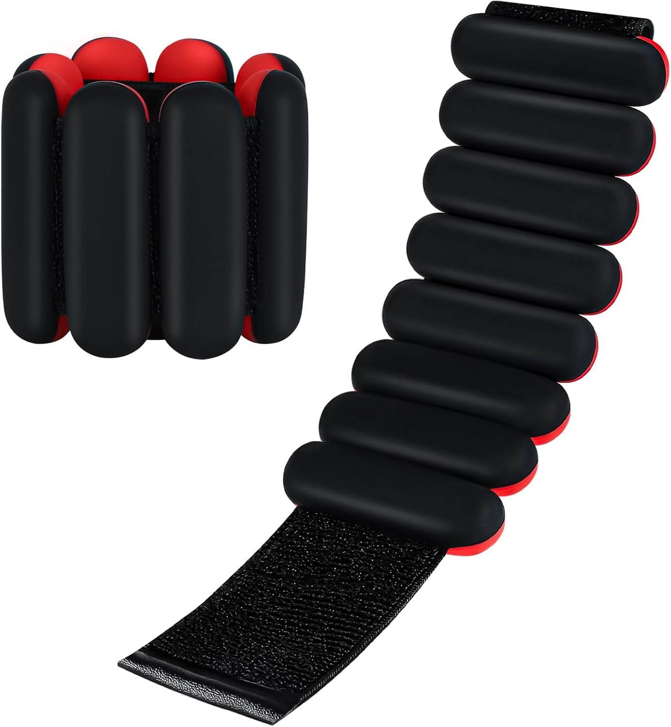Ankle weights for women wrist weight: Adjustable ankle & wrist weights 2lbs(1lb each) for Pilates & Yoga exercise – Hand & Leg weights for women at home