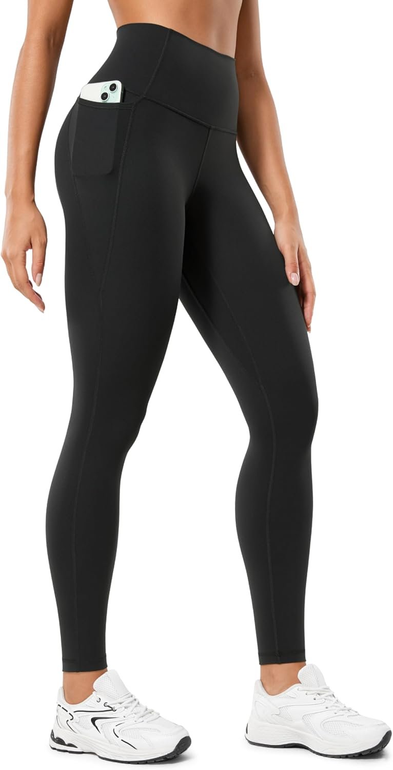CRZ YOGA Butterluxe Workout Leggings Pockets 28” – High Waisted Gym Womens Yoga Pants Running Buttery Soft