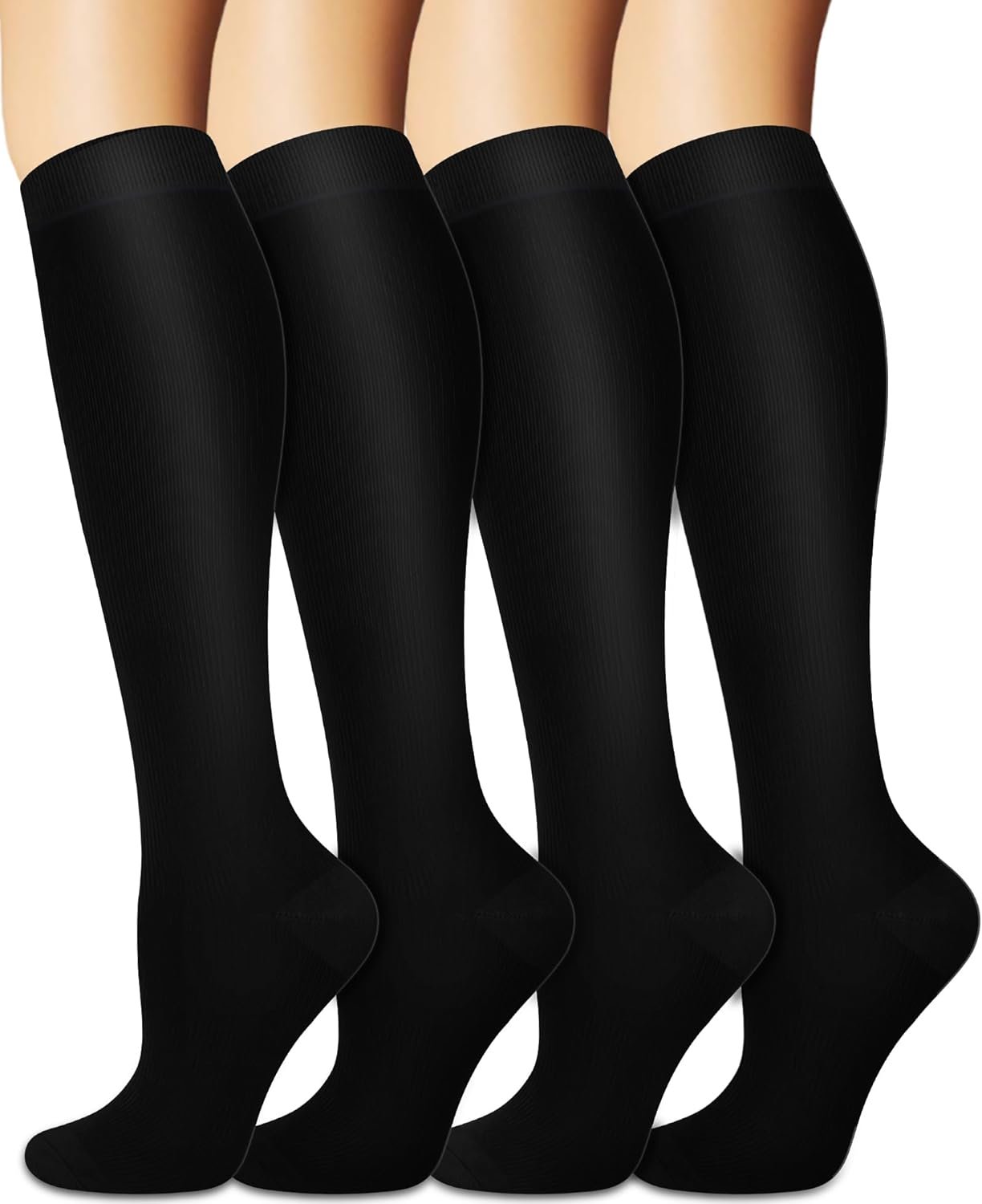 Sooverki Compression Socks for Women and Men Circulation (3/4 Pairs) is Best Support for Running Athletic Cycling Hiking
