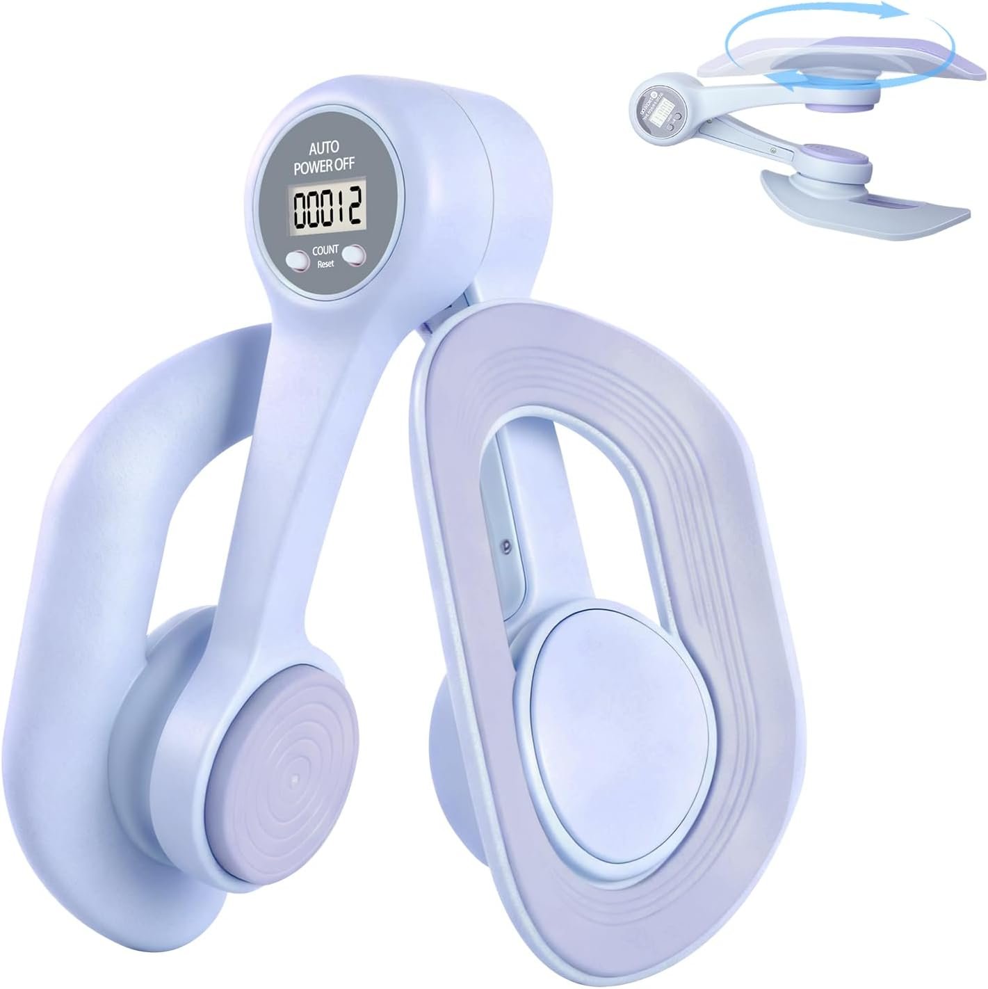Inner Thigh Exerciser for Women, Pelvic Floor Exercise Devices with Display Counter, Adjustable Hip Trainer Kegel Exerciser for Postpartum Rehabilitation