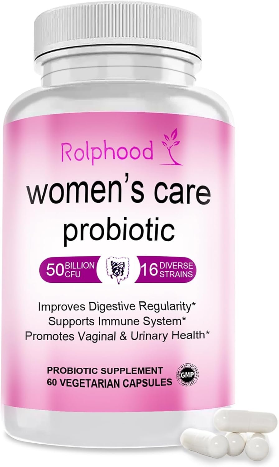 Vaginal Probiotic for Women’s pH Balance Health,with Prebiotics &Lactobacillus Probiotic Blend,Boost Immune,Digestive,Gut,Promote Healthy Vaginal Odor & Vaginal Flora,60 Capsules[1-Month Supply]