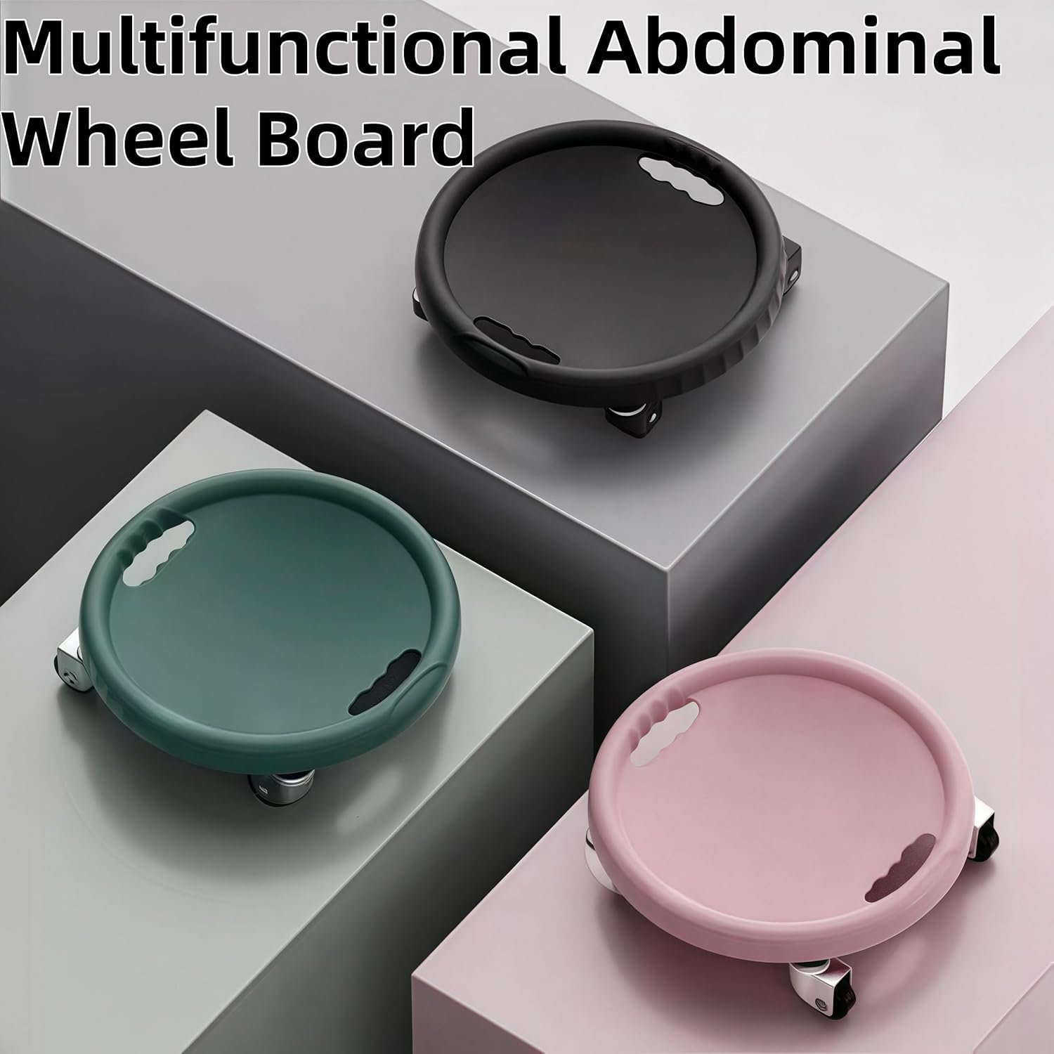 Ab Roller Wheel, Women’s Multifunctional Abdominal Wheel Board with Mat,360° Rotating,for Home Gym, Full Body Fat Burning & Abdominal Training – Portable Fitness for Women