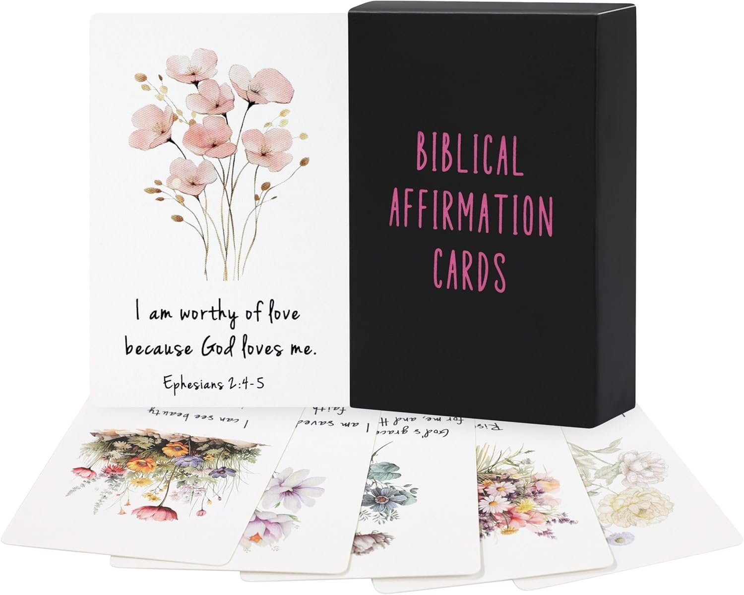 JoycuFF Affirmation Cards for Women, Graduation Christmas Mothers Day Prayer Bible Verse Scripture Cards Gifts for Women Daily Positive Affirmations Gifts