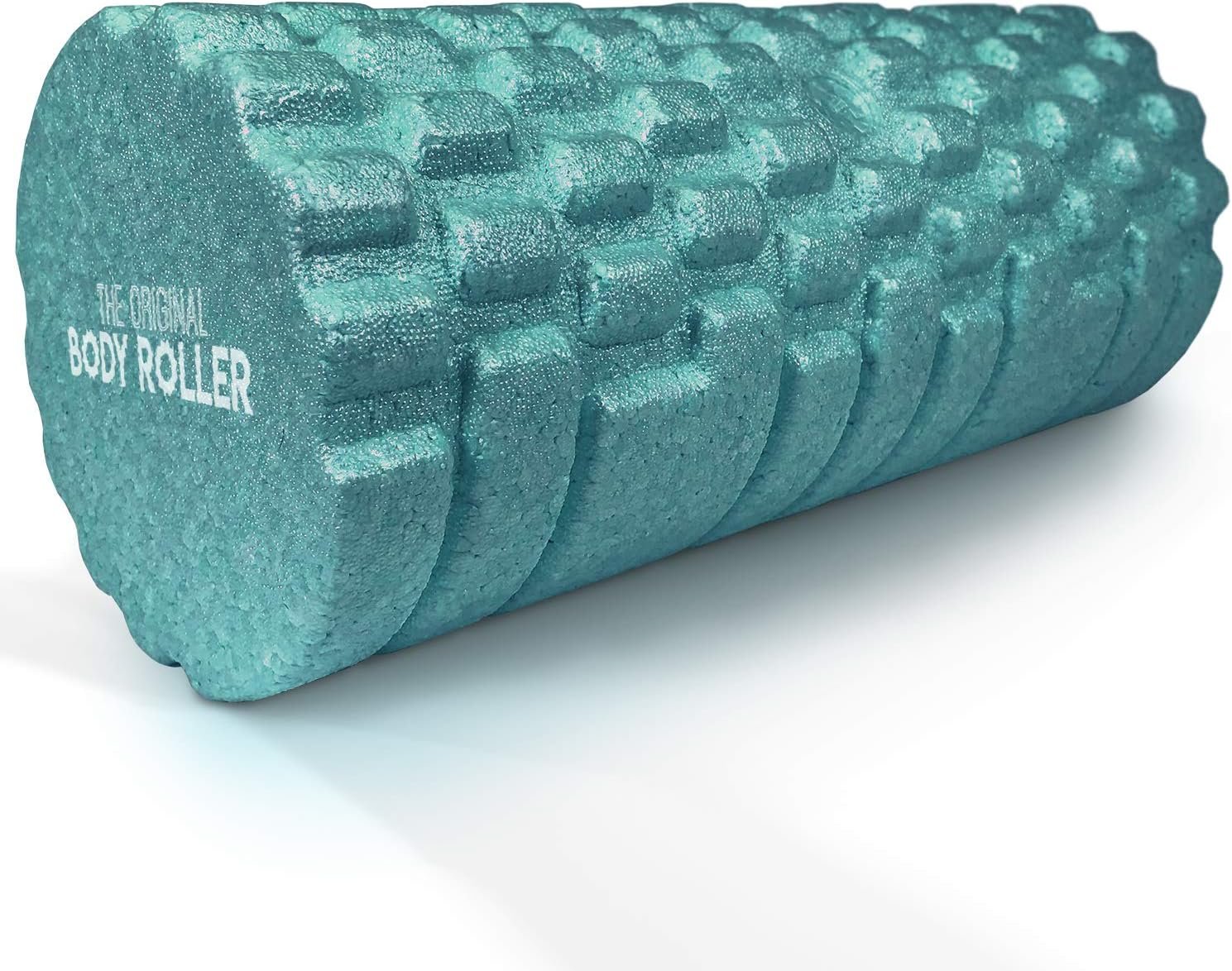 The Original Body Roller – High Density Foam Roller Massager for Deep Tissue Massage of The Back and Leg Muscles – Self Myofascial Release of Painful Trigger Point Muscle Adhesions – 13″ Turquoise