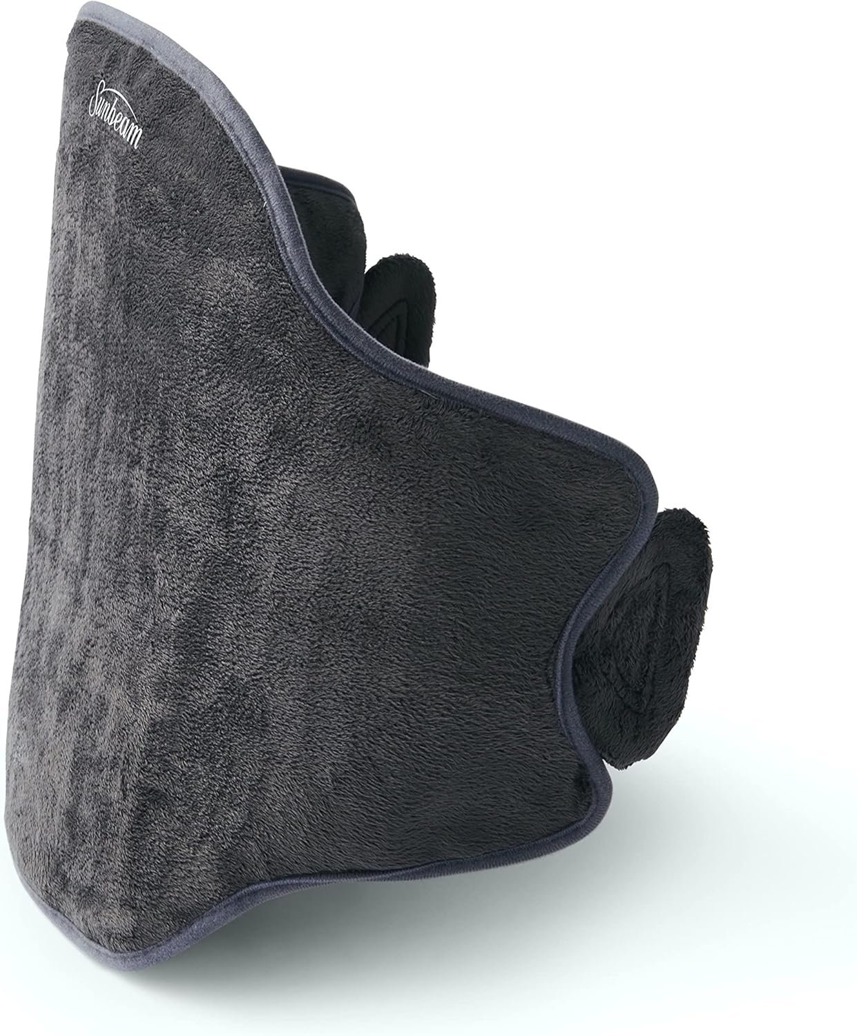 Sunbeam Heating Pad Wrap for Back Pain Relief with Auto Shut Off and Moist Heating Option 23 x 15″ Slate Grey