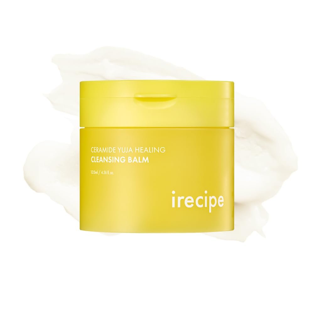 Ceramide Yuja Makeup Cleansing Balm with Travel Size | Deep Cleansing All-in-One Korean Face Cleanser, Makeup Remover, Zero Irritation, Blackheads Remover, Clean Beauty, Vegan (135g / 4.76oz)
