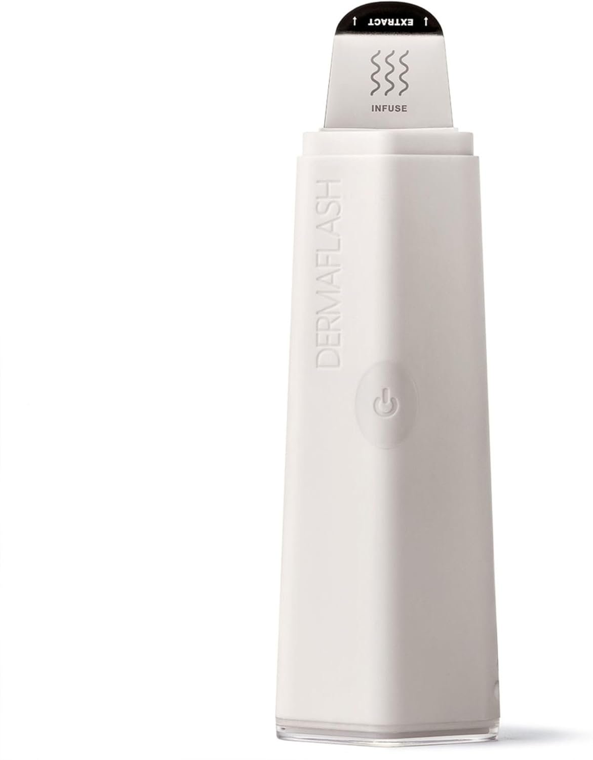 DERMAFLASH DERMAPORE+ Skin Care Device, Ultrasonic 2-in-1 Pore Extractor and Skincare Infuser, Stone