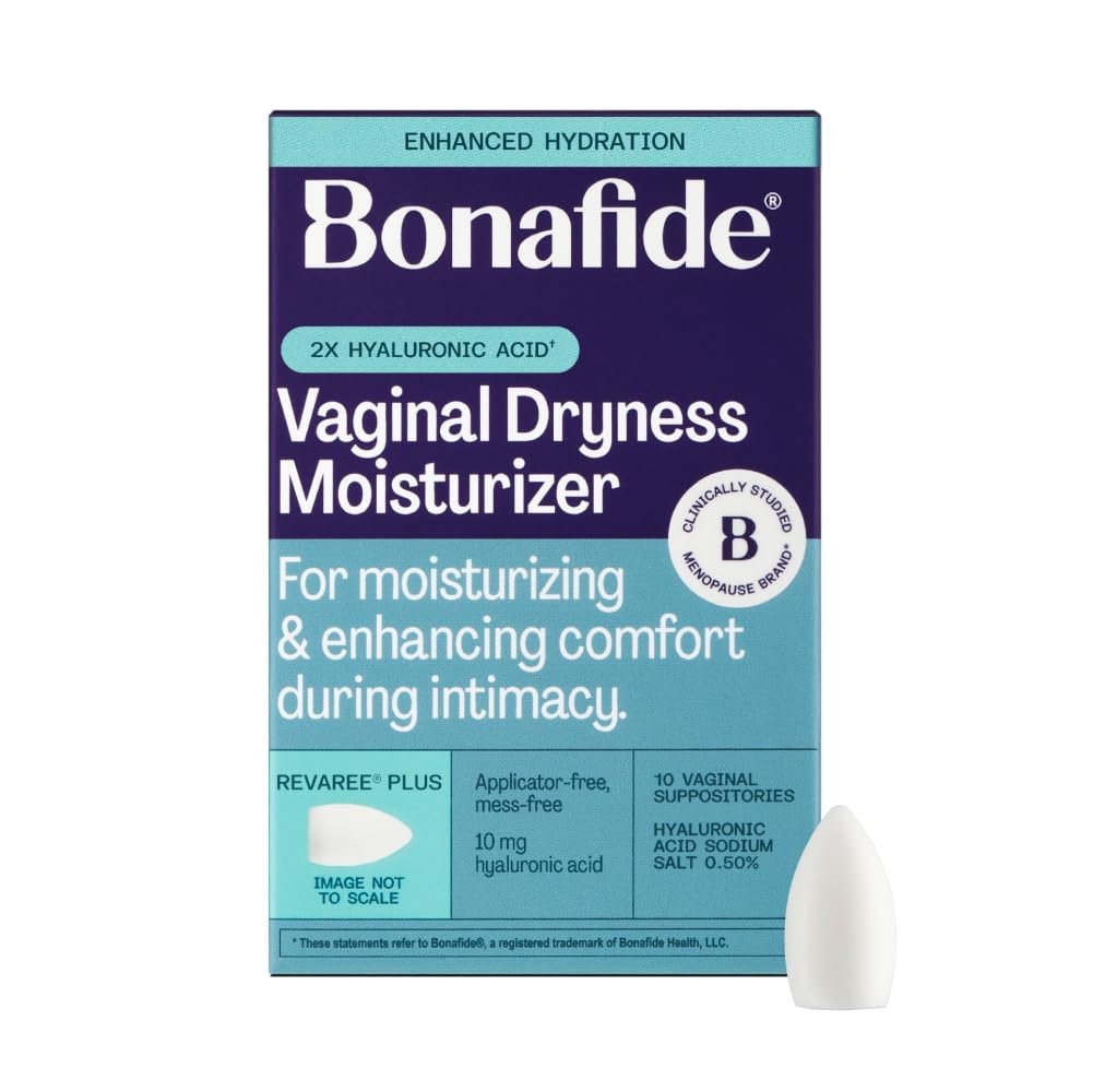 Bonafide Vaginal Moisturizer for Dryness Relief Revaree – 5 mg Hyaluronic Acid – Hormone-Free, Estrogen-Free – For Mild to Moderate Vaginal Dryness & Everyday Comfort — 1-Month Supply