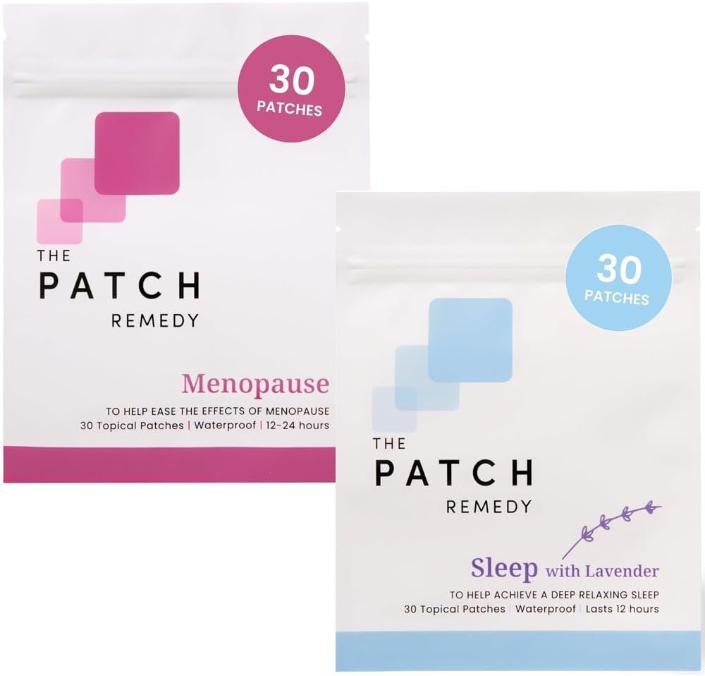 The Patch Remedy Hot Flash & Sleep Bundle – Menopause Relief for Women and Relax Sleep Patch with Lavender, Skin Patches Kit for Womens Wellness