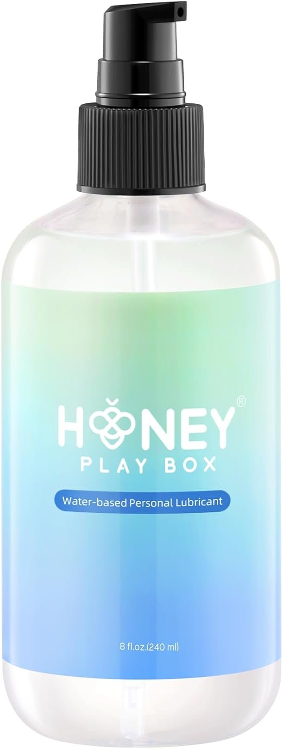 Water Based Lube (8 Fl Oz) Personal Lubricant for Men, Women & Couples, Toy Friendly, Flavorless, Non-Sticky, Easy-to-Clean, Water-Based Lubricant for Vaginal and Anal Lube, Value Size