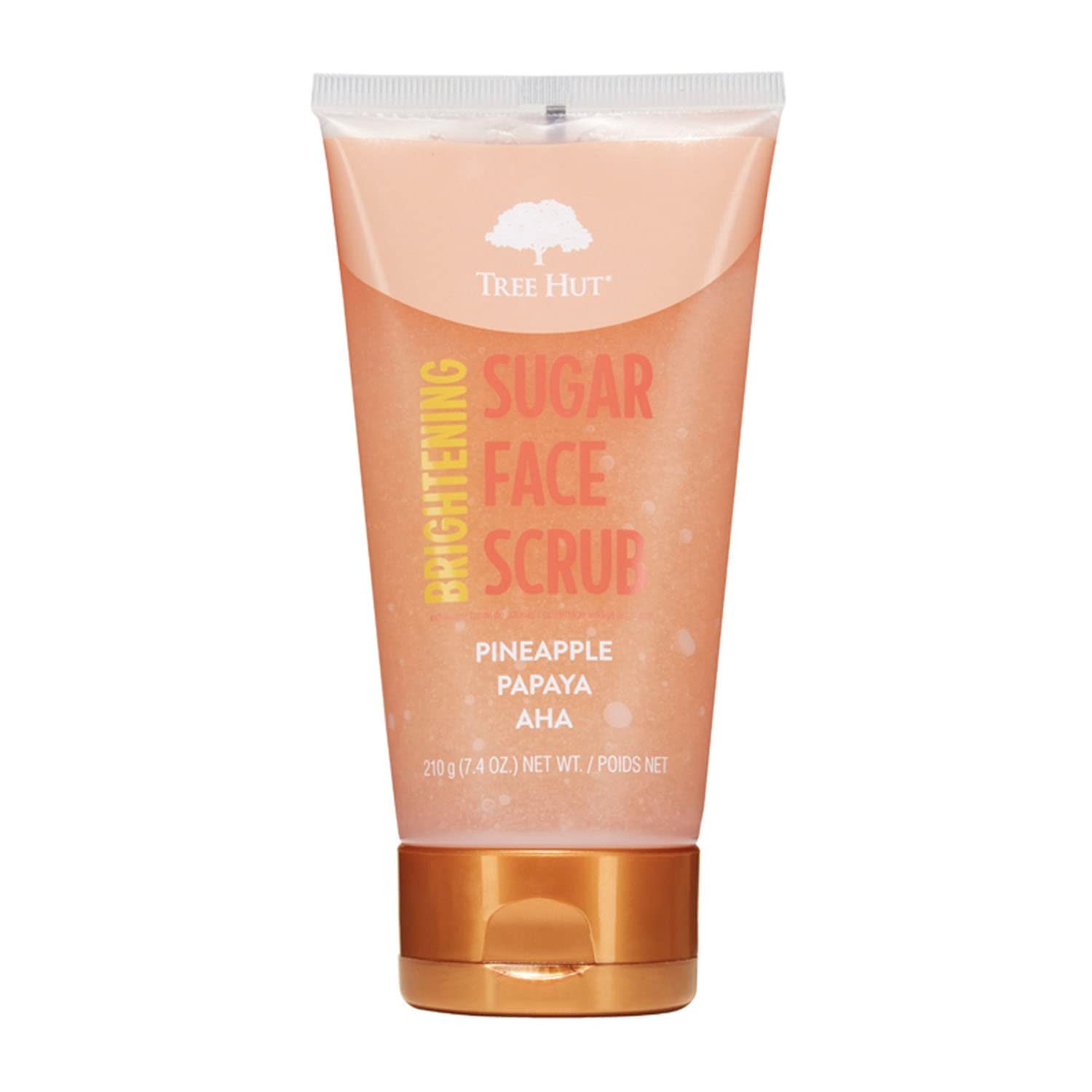 Tree Hut Pineapple & Papaya Brightening Face Scrub | Deep Cleans Pores to Remove Dead Skin & Impurities | Nourishing Essential Body Care | 7.4 fl oz.