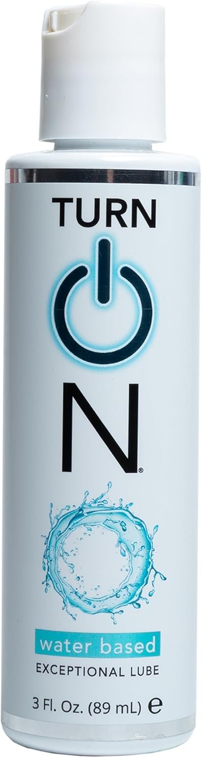 Turn On Water-Based Premium Personal Lubricant | Long Lasting, Ph Balanced, Hypoallergenic, Condom Safe Lube for Men, Women, and Couples, 3 fl oz