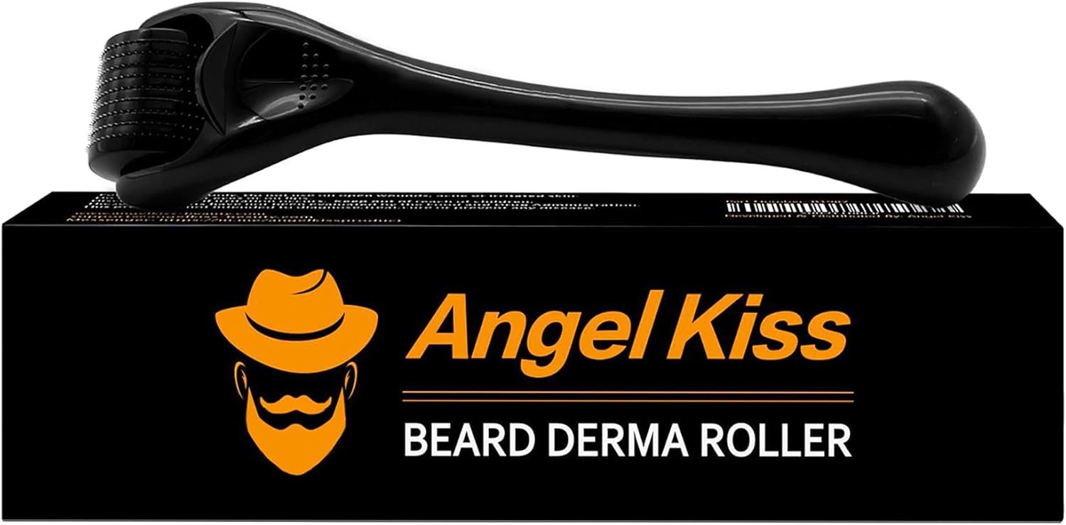 Angel Kiss Microneedling Derma Roller for Face, Body and Beard – 0.25mm Micro Needle Roller