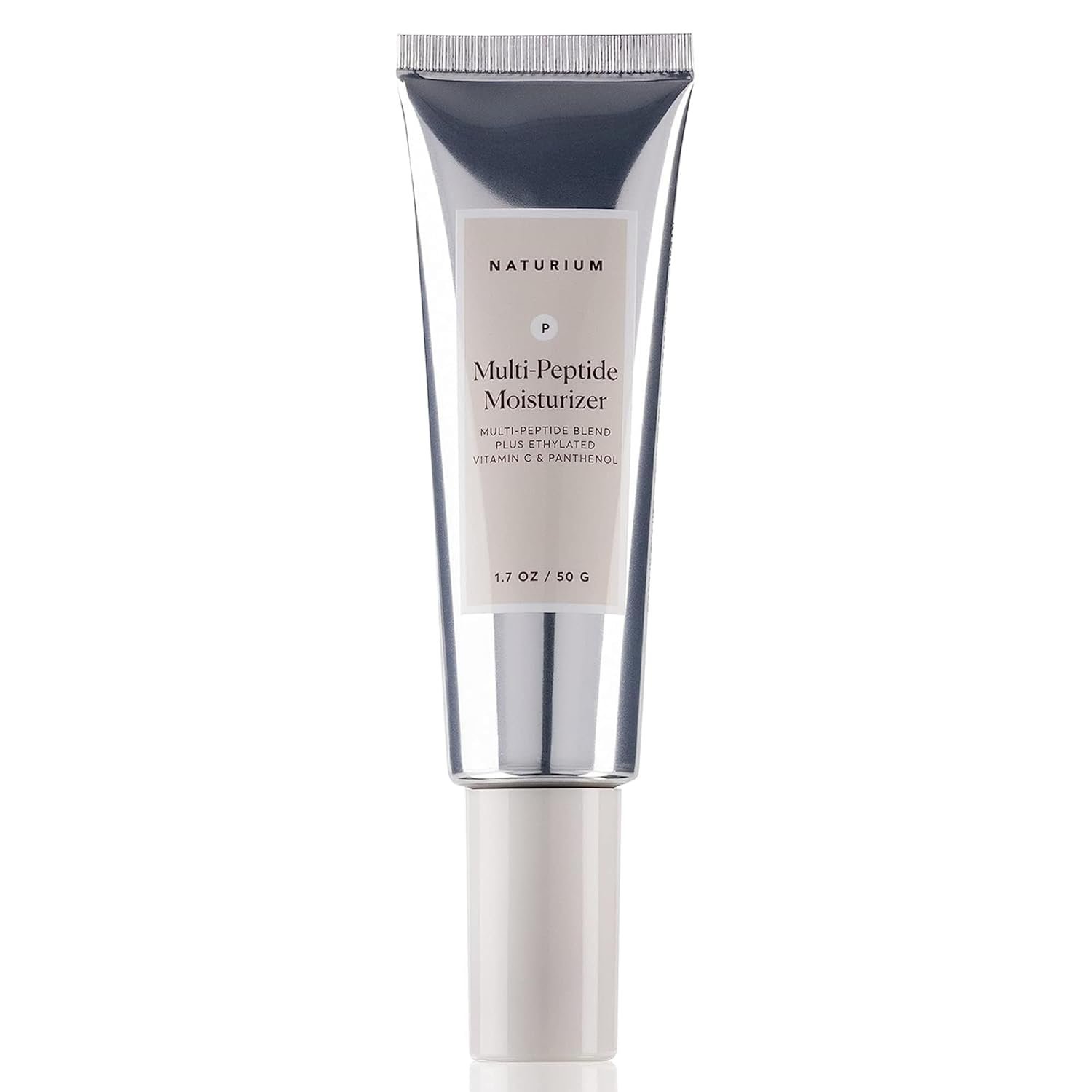 Naturium Multi-Peptide Moisturizer, Hydrating & Smoothing Skin Care, Moisturizes with Ethylated Vitamin C & Panthenol, 1.7 oz