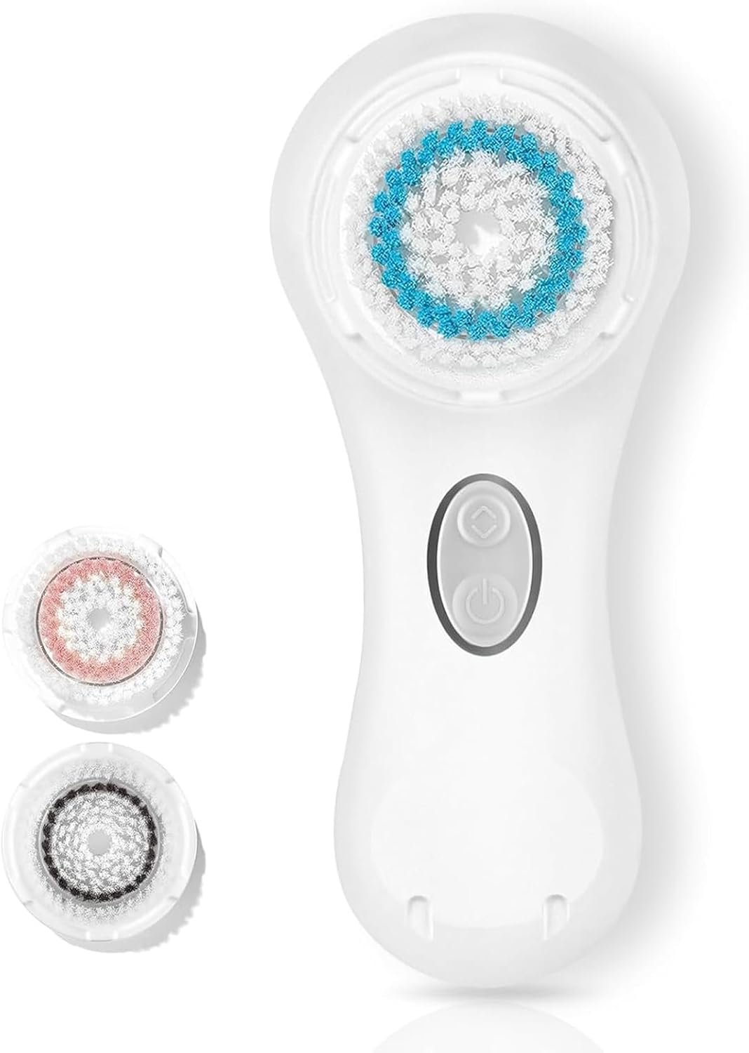 Microtree Electric Facial Cleansing Brush, No Rotation, Sonic Vibrating Rechargeable Face Scrubber Exfoliator, 2 Speeds for Gentle Clean, Face Brushes for Cleansing, Waterproof Face Wash Brush
