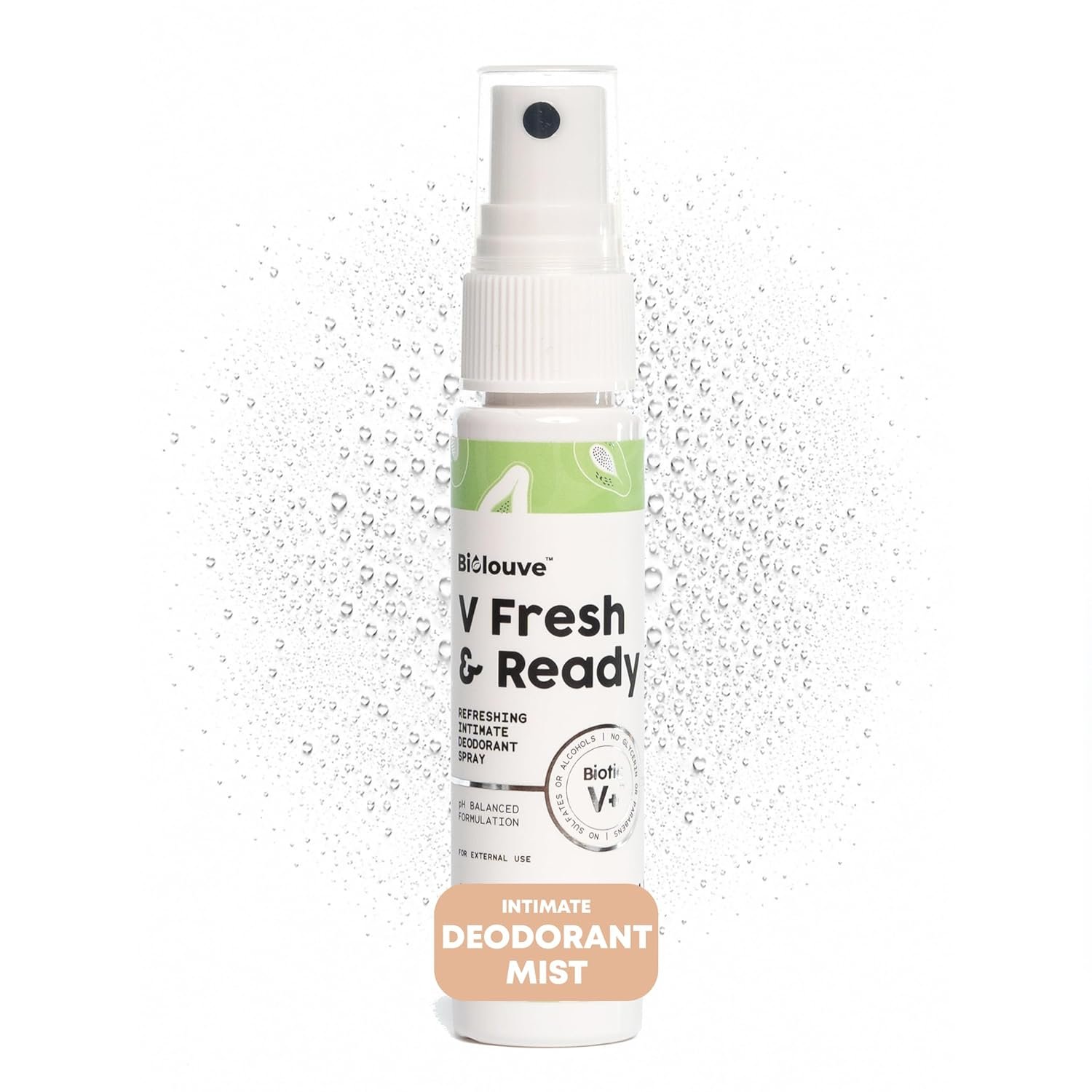 V Fresh & Ready Intimate Deodorant for Women | pH-Balance Feminine Deodorant Spray with BioticV+ & Aloe Vera | Refreshes and Soothes External Intimate Area, Daily Use 1.2 Fl Oz