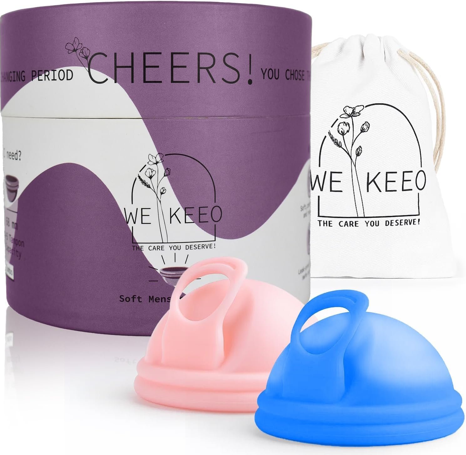Reusable Menstrual Disc Made from 100% Medical Grade Silicone Period disc, Holds up to 6 Super tampons with Leak Free 12 Hour Comfortable Protection |Tampon, Pad and Menstrual Cup Alternative