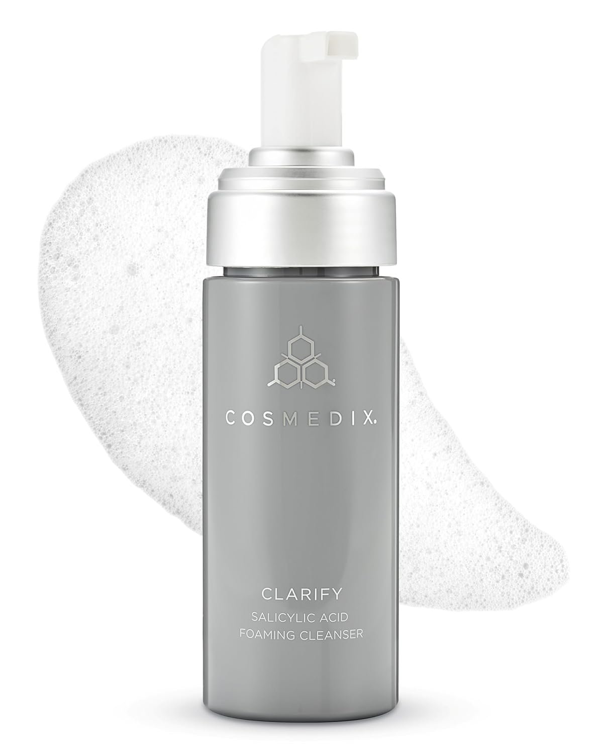 COSMEDIX Clarify Salicylic Acid Foaming Face Wash – Gentle Exfoliating Cleanser for Sensitive & Blemish-Prone Skin – Aloe Vera Formula for Glowing, Balanced Skin – 145 ml / 5 fl oz