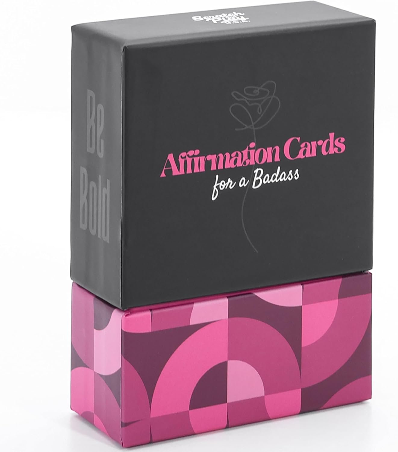 Badass Affirmation Cards for Women – Unique Birthday Gifts for Women – Daily Self Love & Confidence Cards – Empowering, Self Care, Motivation Deck (55 Cards, 400gsm, Not Scratch Off)
