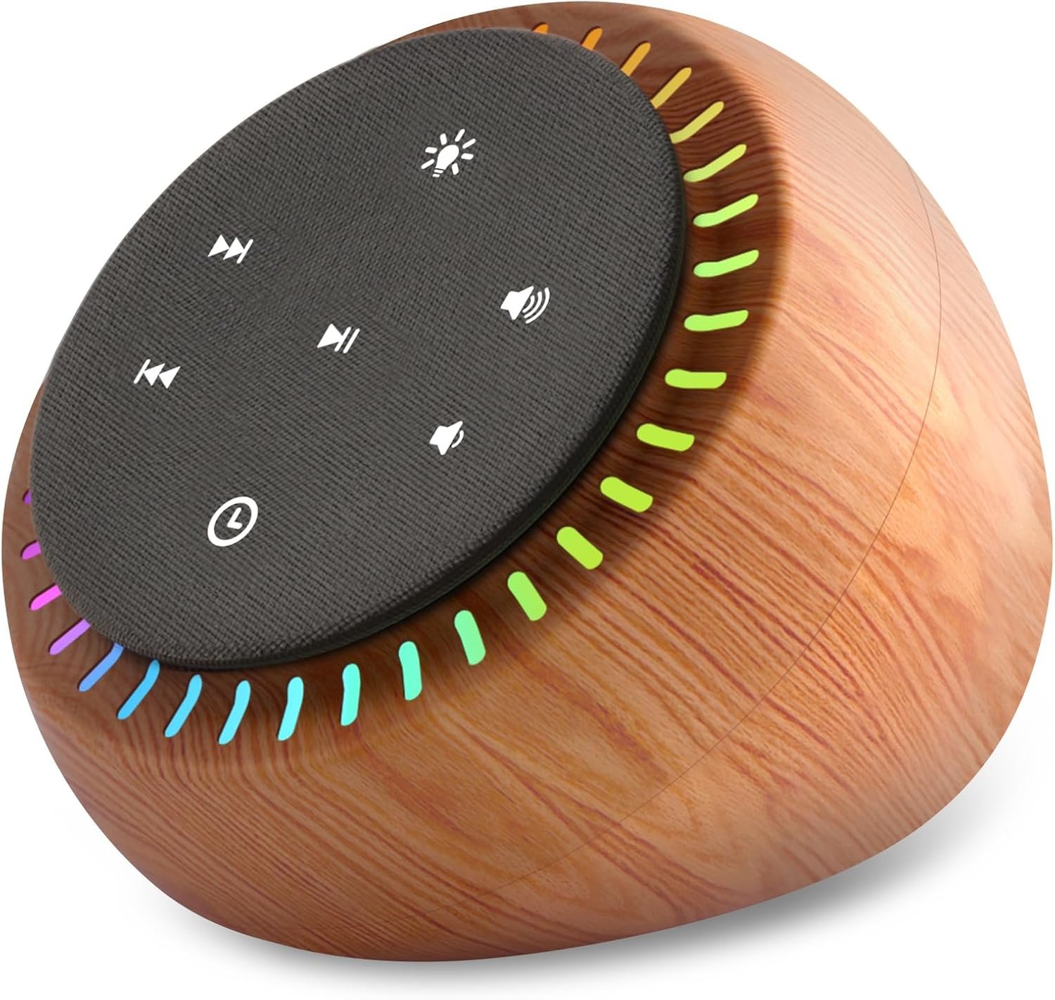 DreamSky Sound Machine for Sleep, White Noise for Sleeping Adults & Baby, Brown Noise Fan for Office Privacy & Noise Canceling, 26 Sounds & RGB Light, USB-C Powered for Home Travel