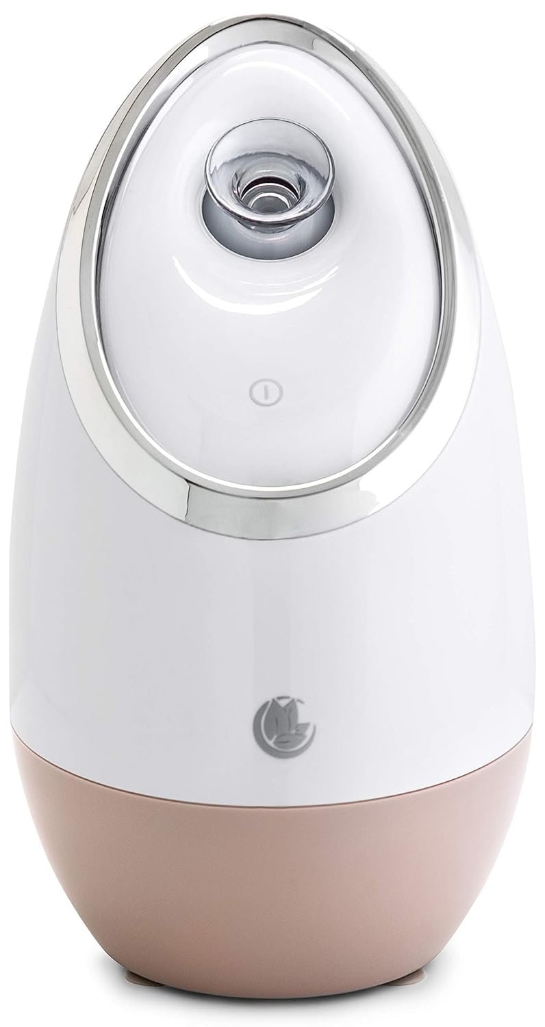Facial Steamer SPA+ by Microderm GLO – Best Professional Nano Ionic Warm Mist, Home Face Sauna, Portable Humidifier Machine, Deep Clean & Tighten Skin, Daily Hydration for Maximum Serum Absorption