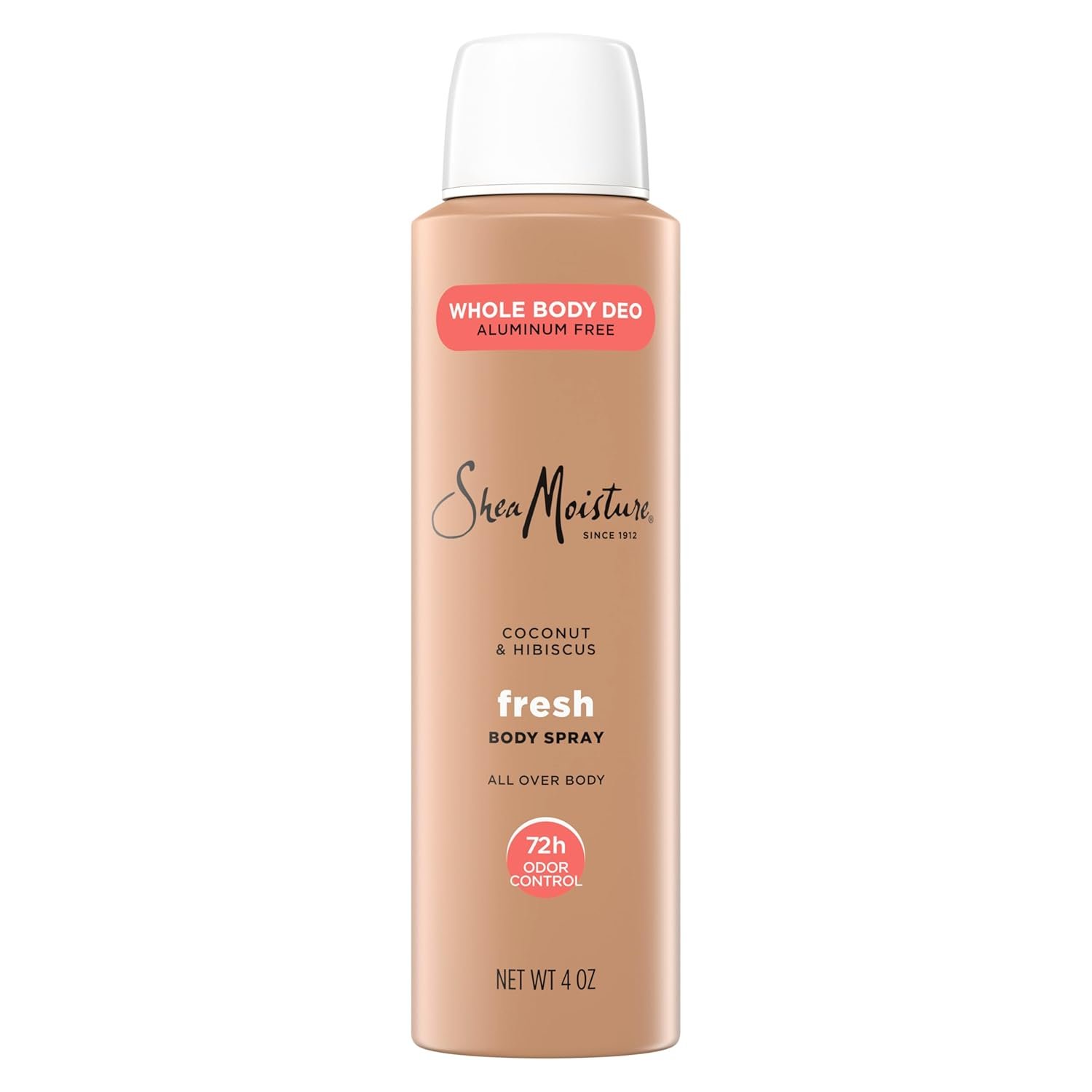 SheaMoisture Whole Body Deodorant Spray Fresh 72h Odor Control Aluminum Free 4 oz