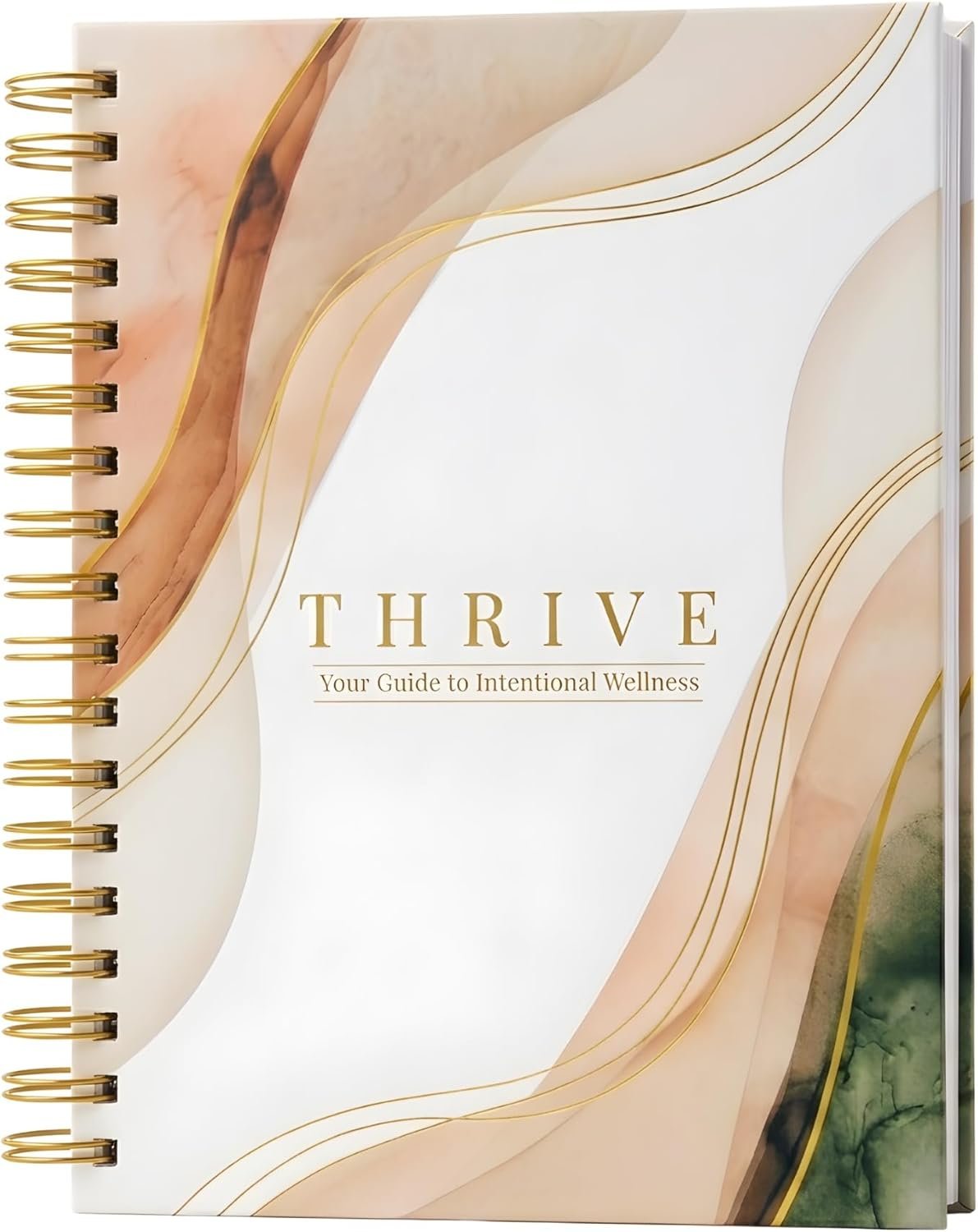 Thrive Wellness Planner for Women | Physician-Created Undated Weekly Planner | Wellness Guidance for Stress, Fatigue, Gut Health & Body Pain | Habit Tracker, Goal Planner & Guided Journal