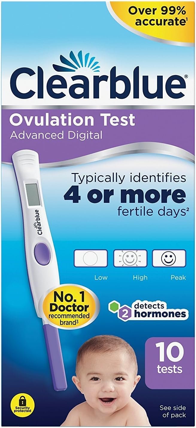 Clearblue Advanced Digital Ovulation Test–Pack of 10 Sticks