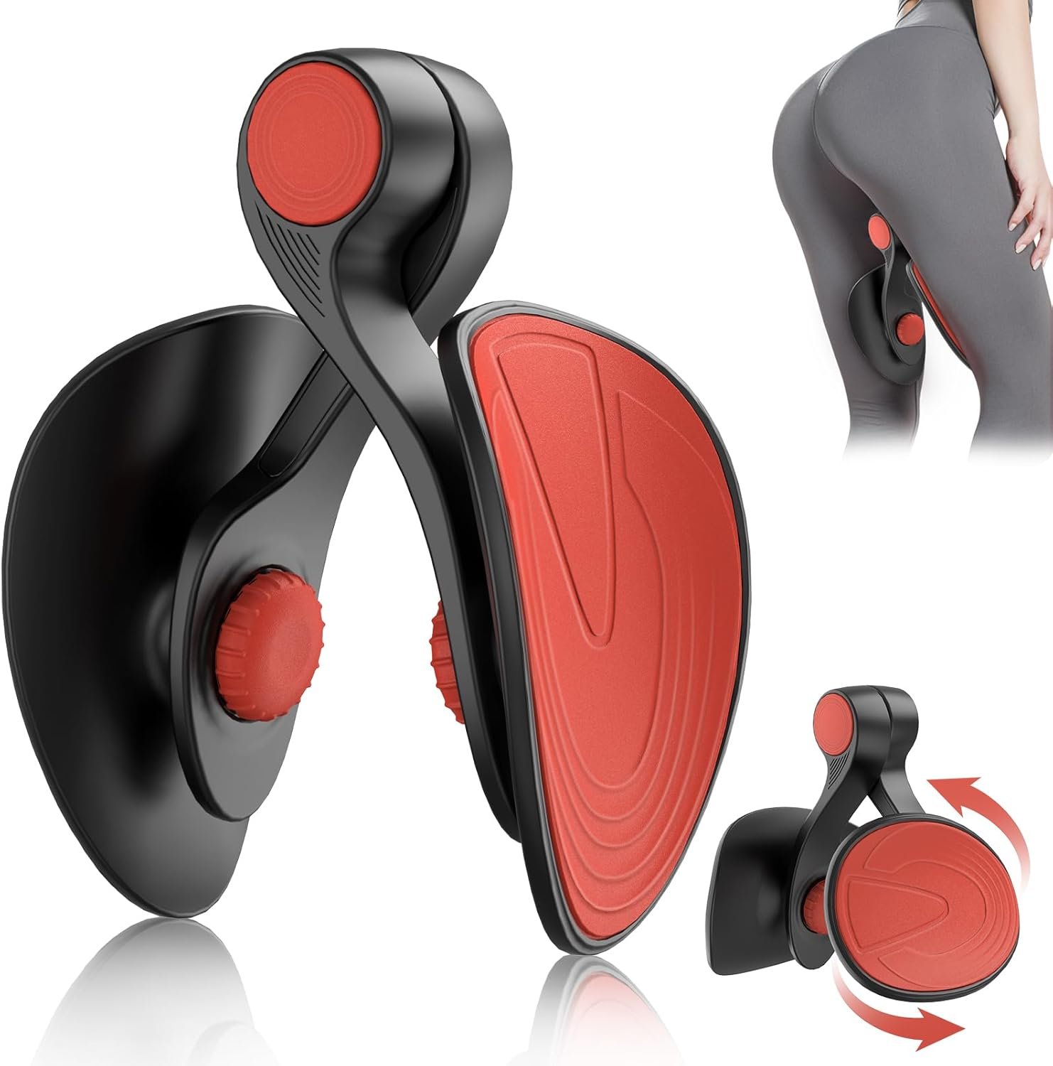 Kegel Exerciser, Pelvic Floor Muscle Exercise Devices for Women, Inner Thigh Exerciser Leg Workout Equipment Thigh Trainer for Male Hip Trimmer Inner Thigh Toner Workout