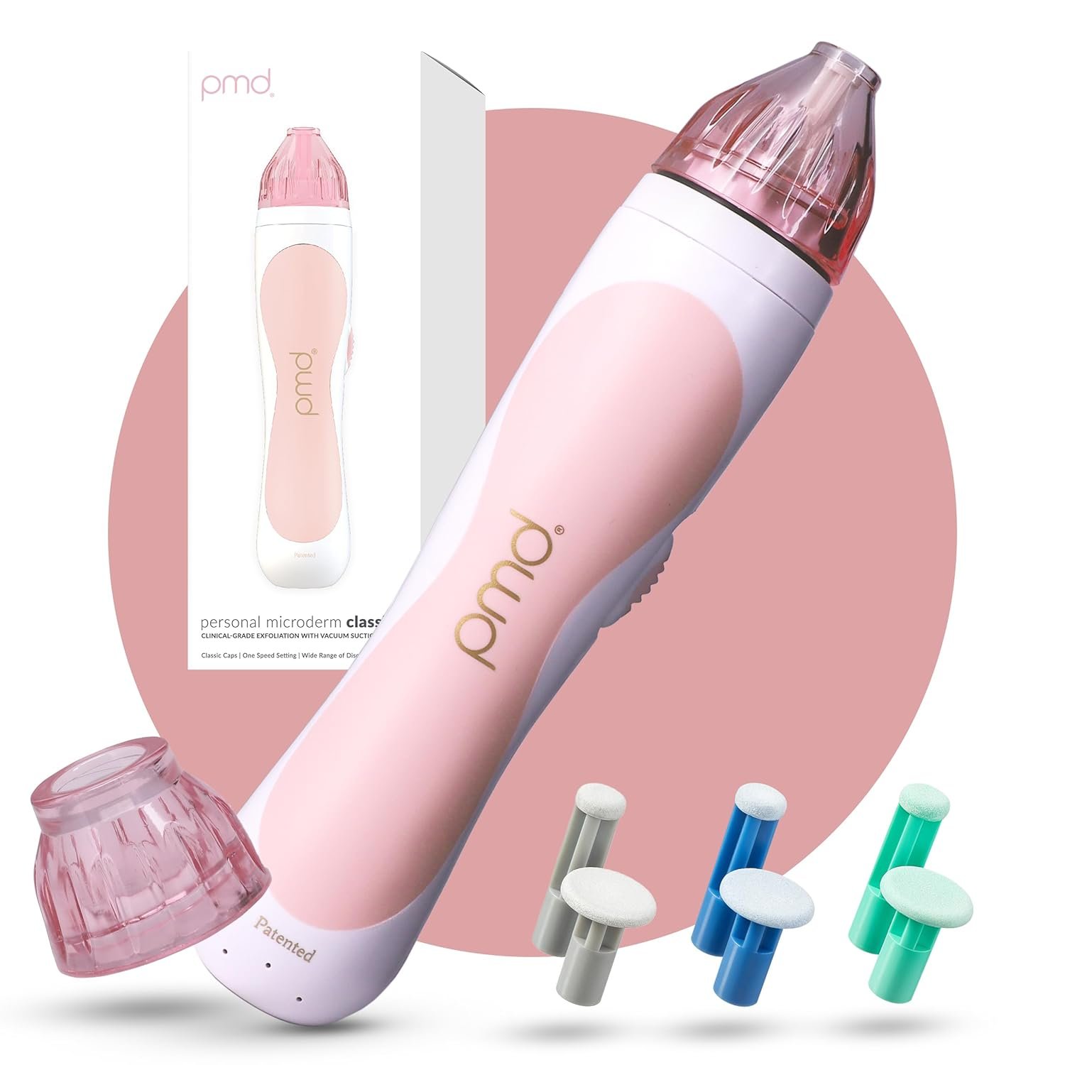 PMD Beauty Personal Microderm Classic – At-Home Use, Facial Exfoliator Tool, Microdermabrasion Machine Kit for Face and Body Skincare