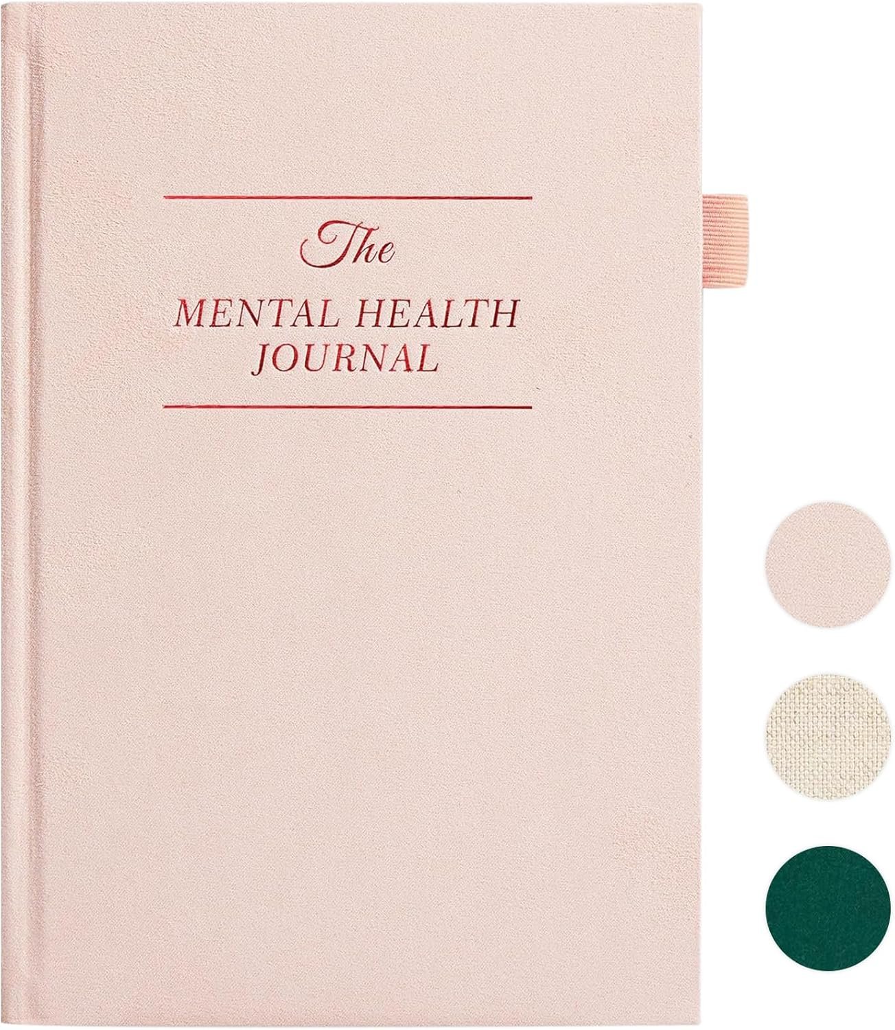 Mental Health Journal for Women and Men – Anxiety & Guided Journal with Mood & Habit Tracker – Take 5 Minuets Everyday – 91 Days Self Care Journal with Prompts, Pink