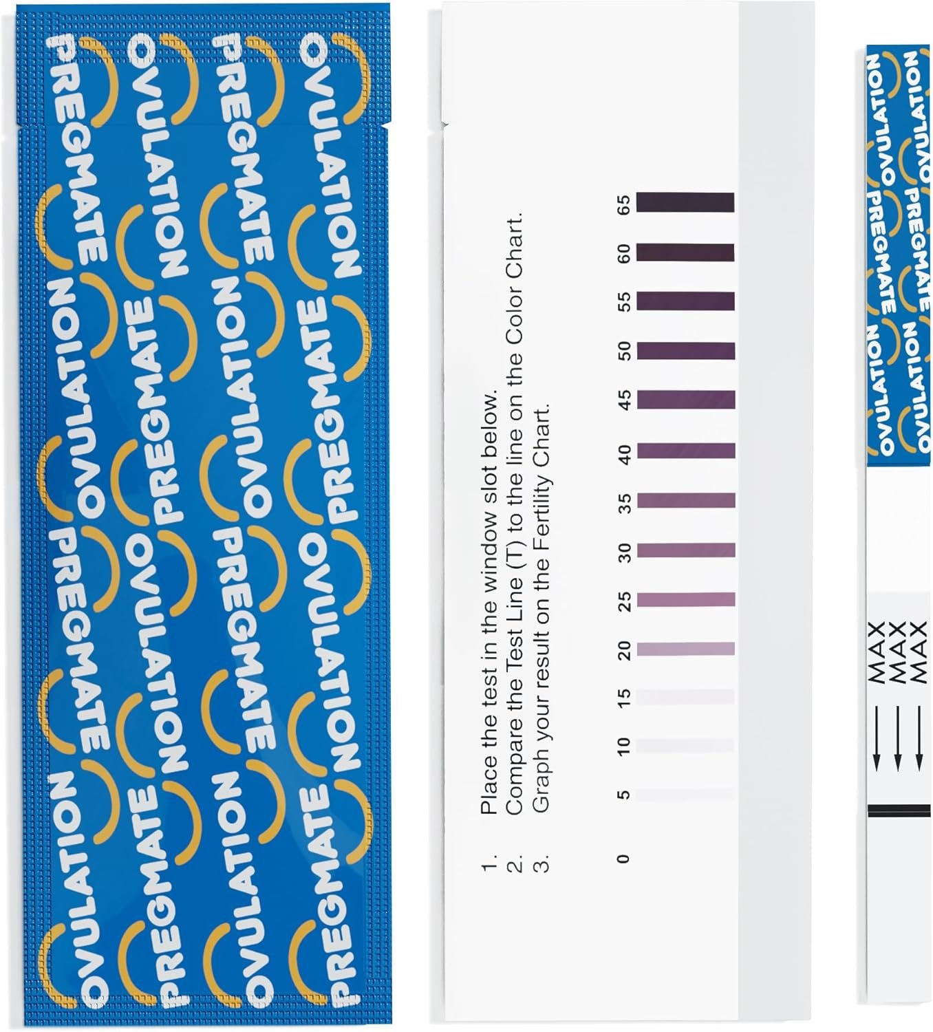 Pregmate 100 Ovulation Test Strips with Numerical LH Result Quantitative Predictor Kit (100 Count)