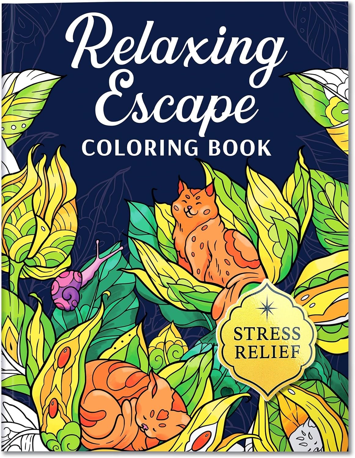 Coloring Book for Adults Relaxation – Calming Adult Coloring Book with 31 Designs and Inspiring Prompts – Mindfulness Stress Relief and Self Care Gifts for Women & Men, Tear-Out Pages